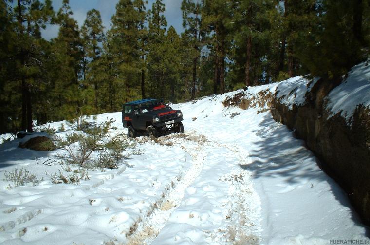 Nevada en el Teide 4x4